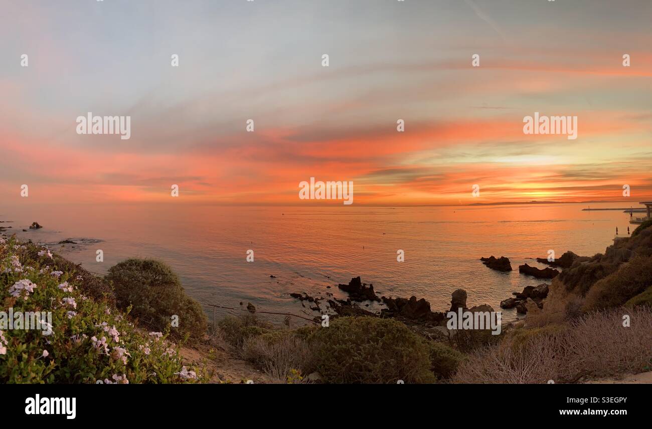 Sonnenuntergang in Kalifornien Stockfoto