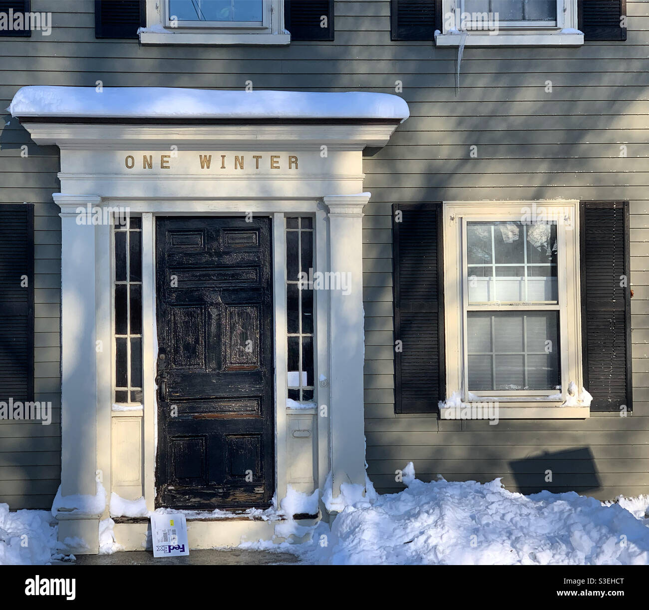 Dezember 2020, One Winter Street, Bridge Street Neck Historic District, Salem, Massachusetts, Usa Stockfoto