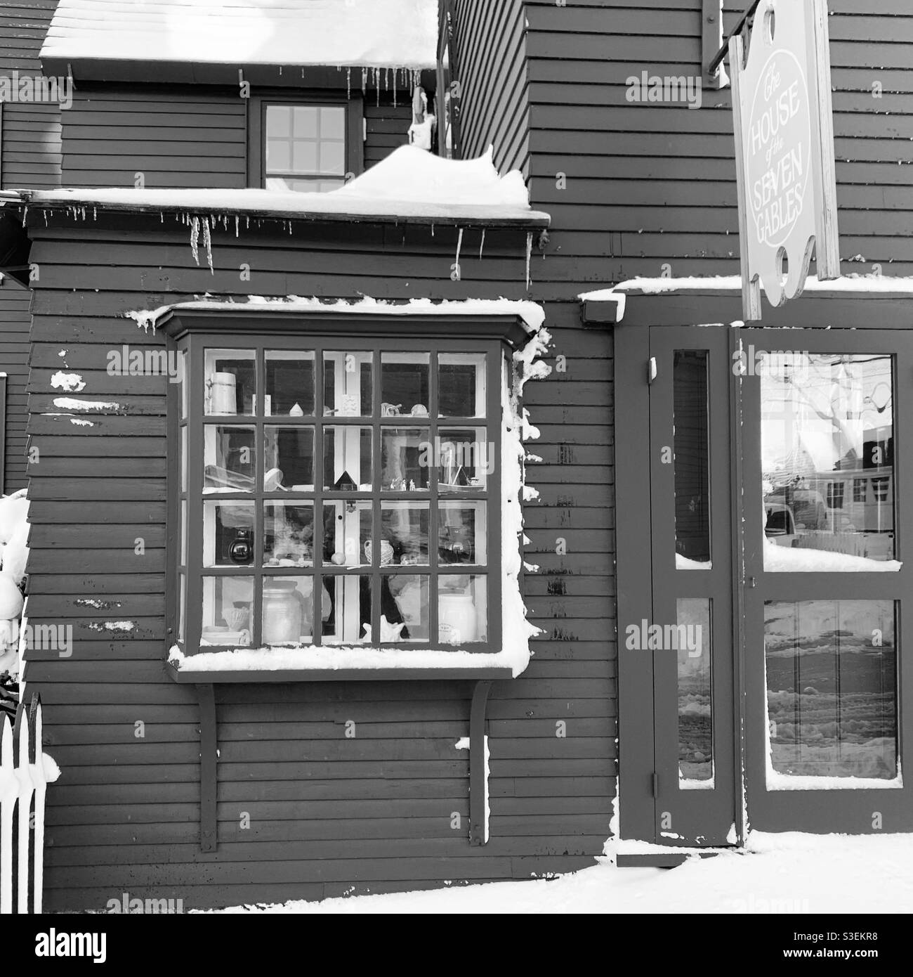 Dezember 2020, The House of the Seven Gables, Derby Waterfront District, Salem, Massachusetts, USA. Stockfoto