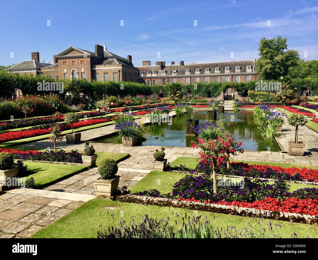 Kensington Gardens, London, Großbritannien ab 2014 - Smartphone-aufgenommenes Stockfoto