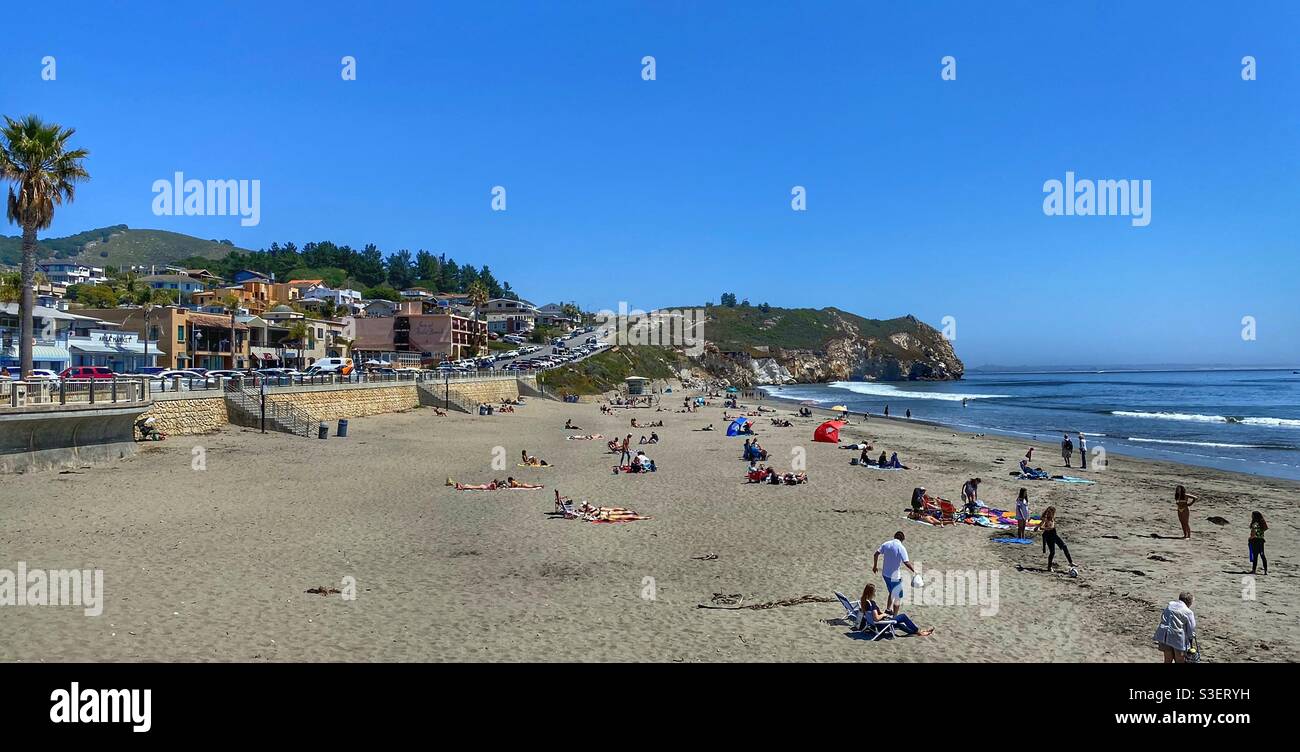 Strand am Avila Beach California - Smartphone-aufgenommenes Stockfoto
