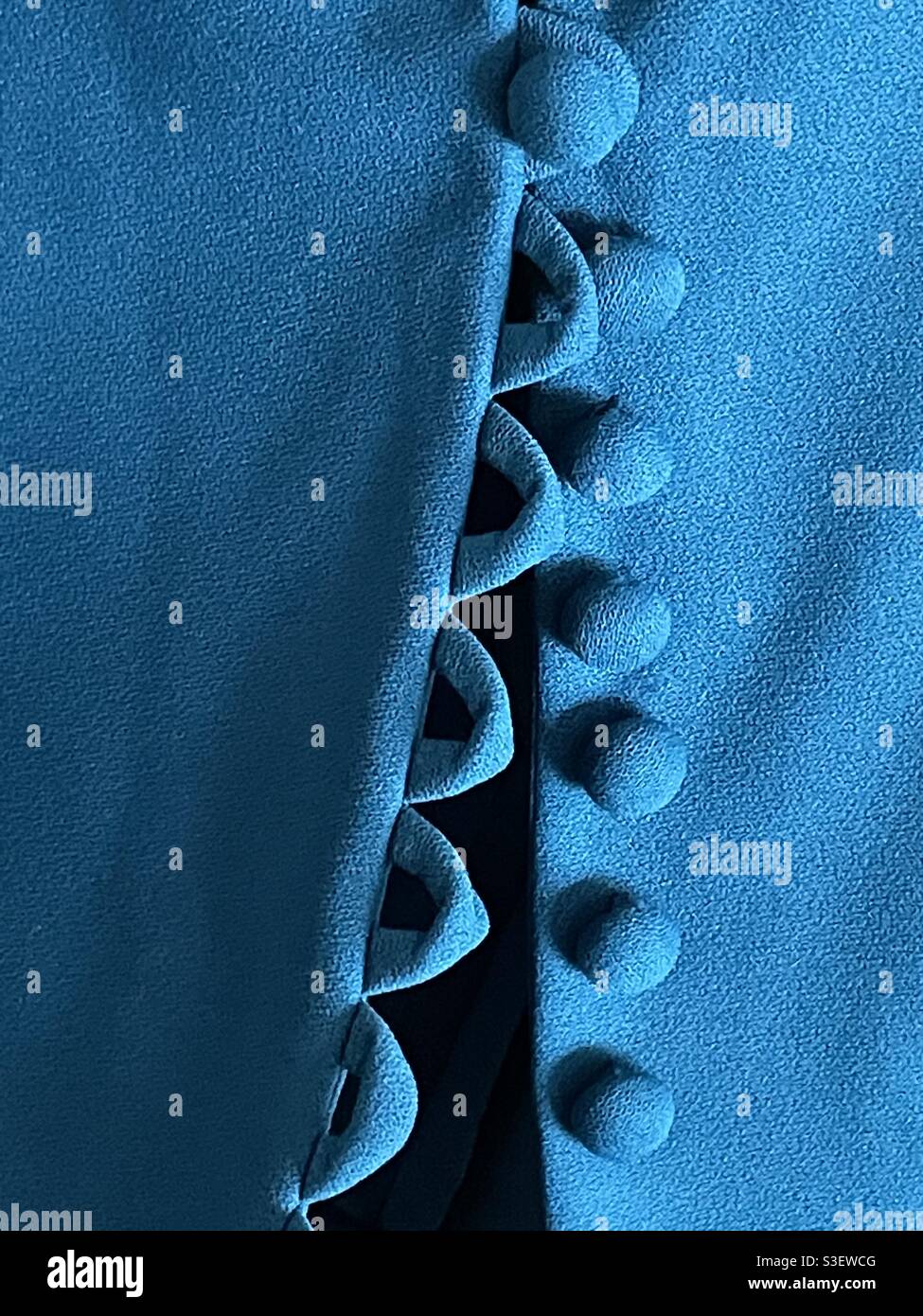 Blaue buttons Stockfoto