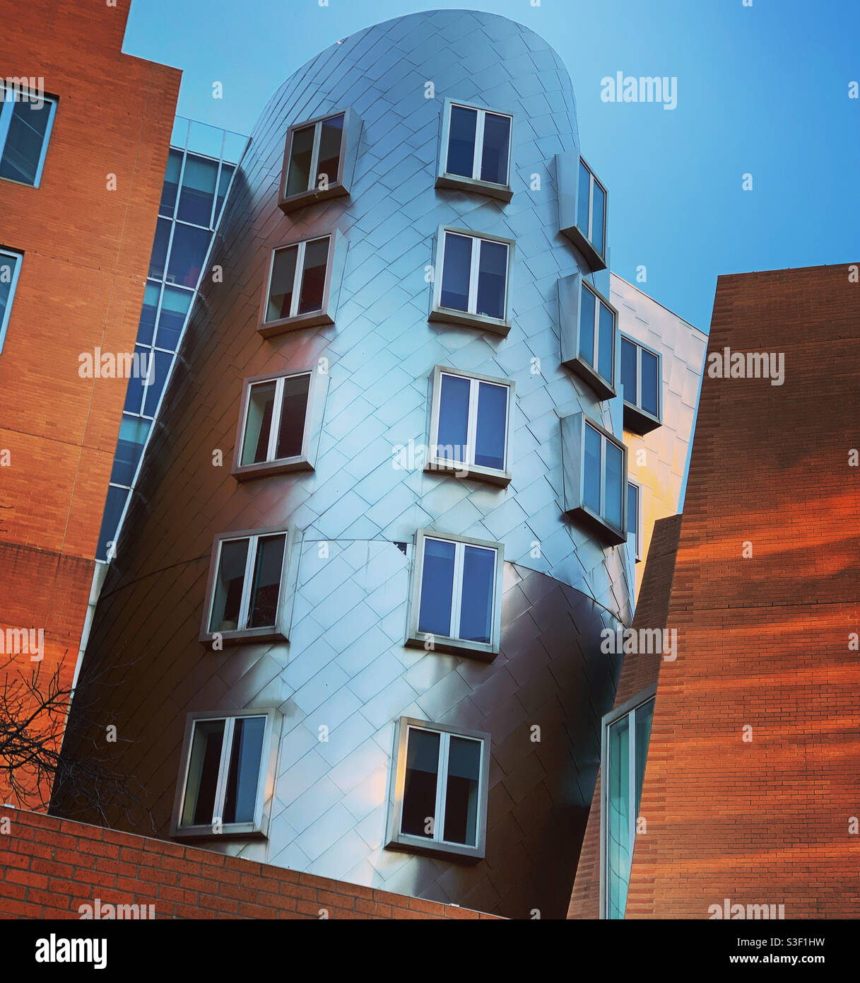 Detail, Ray and Maria Stata Center, Massachusetts Institute of Technology, Cambridge, Massachusetts, USA Stockfoto