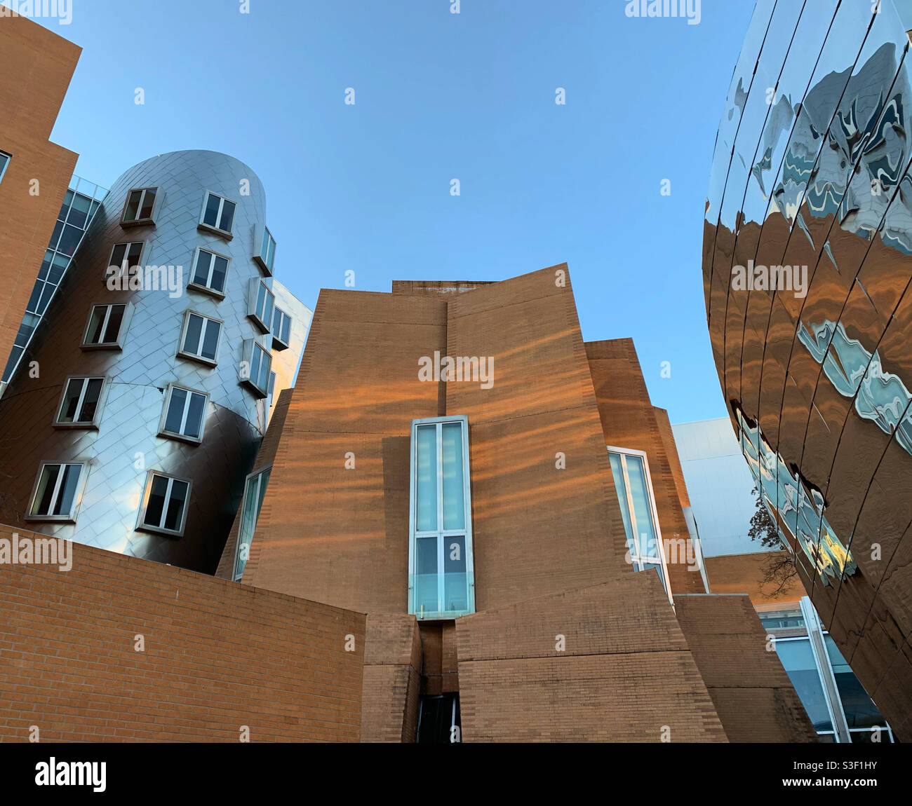 Detail, Ray and Maria Stata Center, Massachusetts Institute of Technology, Cambridge, Massachusetts, USA Stockfoto