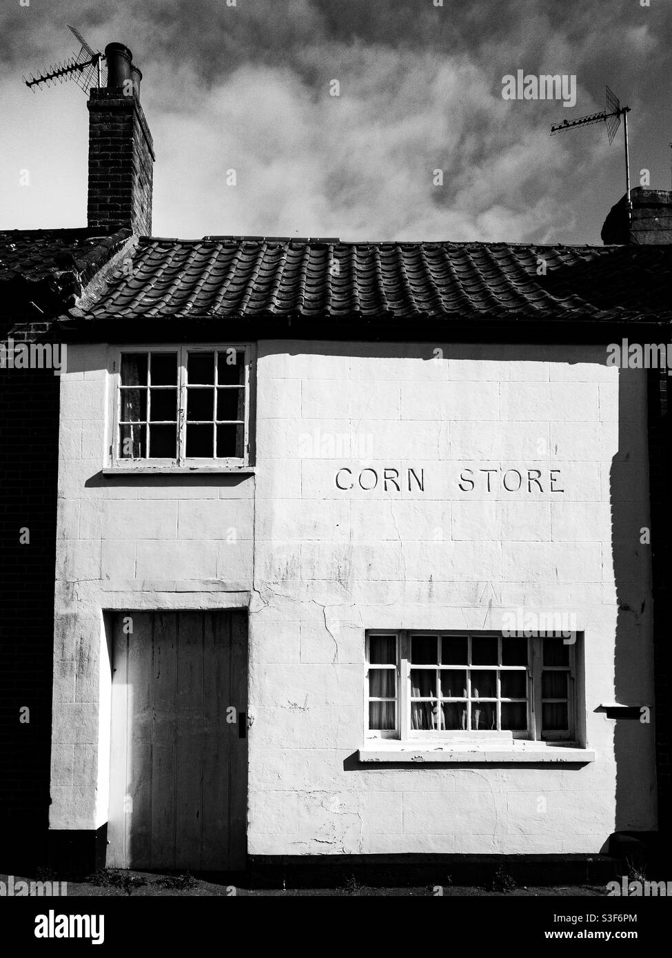 Ehemaliges Maisgeschäft in Southwold, Suffolk Stockfoto