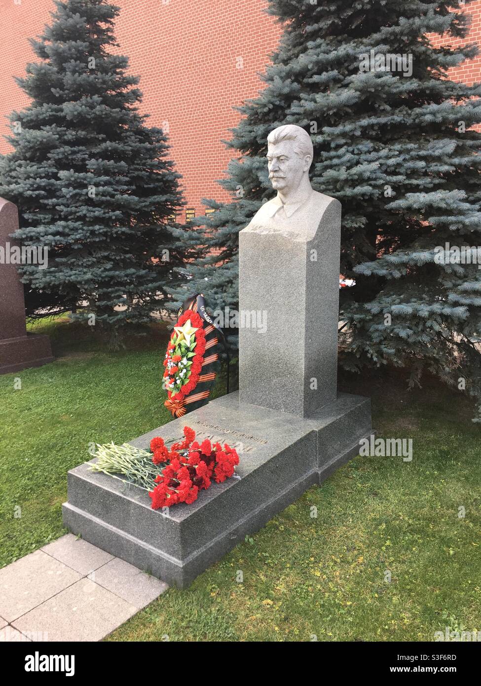 Stalins Grab, Roter Platz, Moskau. Stockfoto