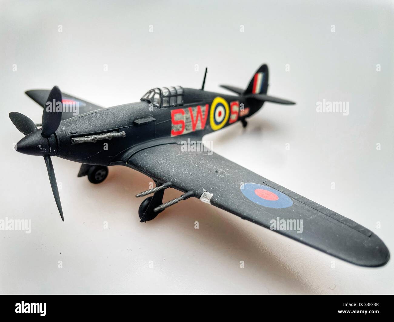 Modellflugzeug Hawker-Typ „The Hawker“ - Smartphone-aufgenommenes Stockfoto