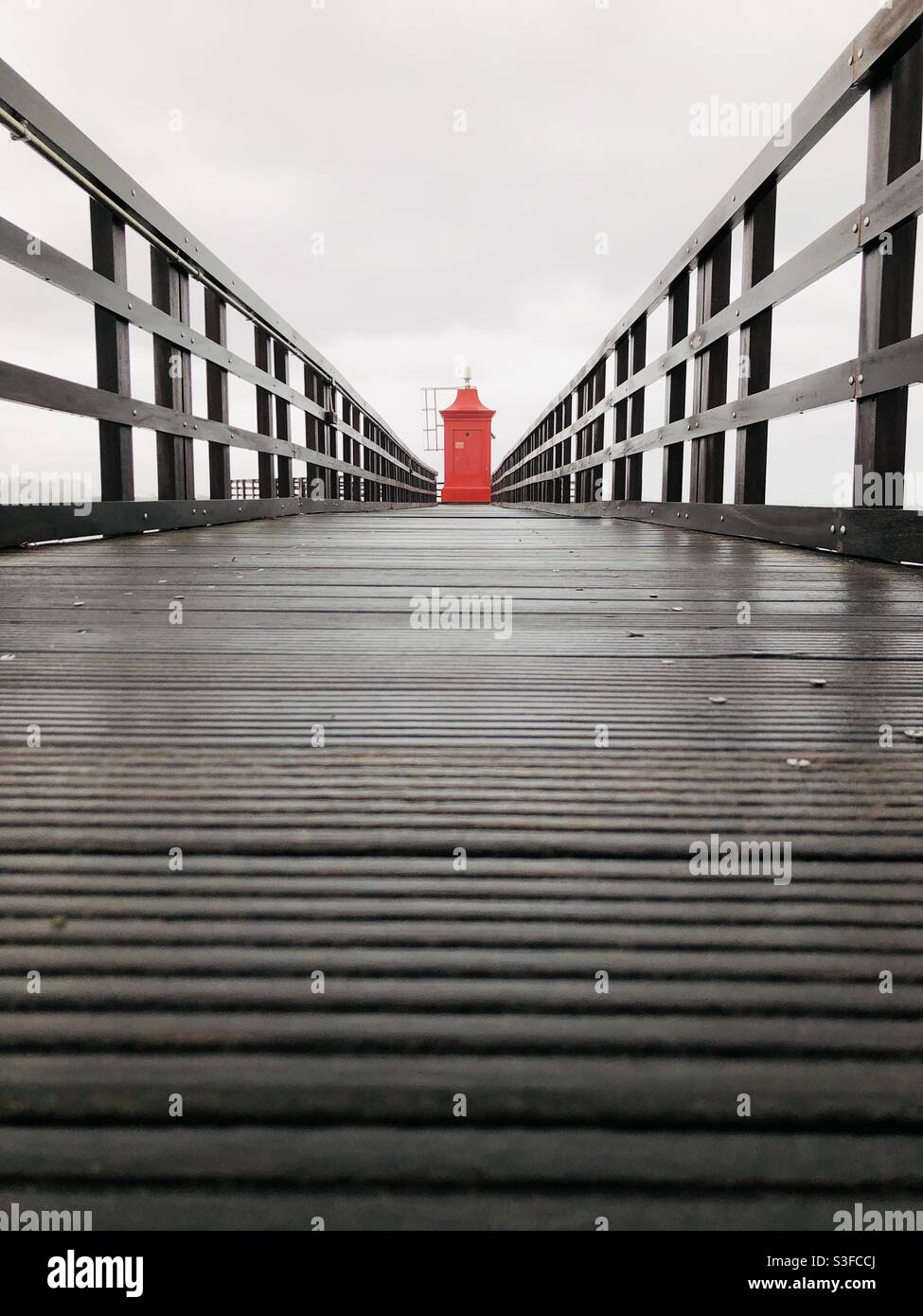Leuchtturm Faro di Lignano Stockfoto