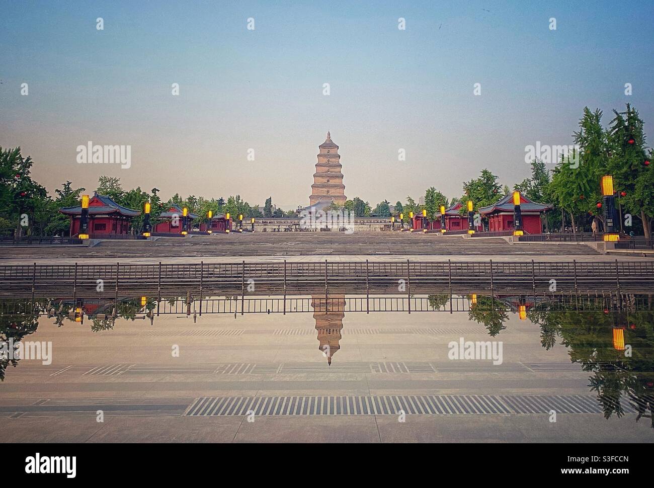 Gans-Pagode in Xian, China. Stockfoto