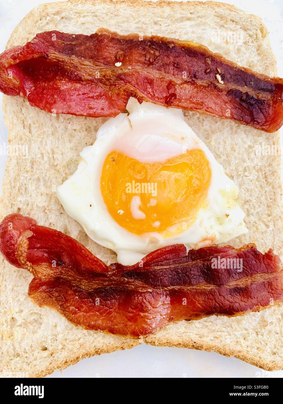 Speck und Ei-Frühstück Stockfoto