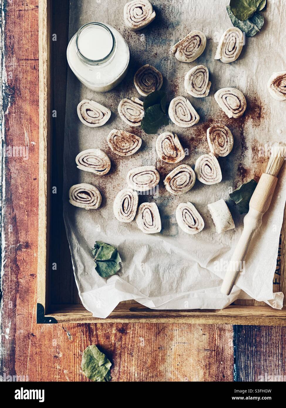Zimtschnecken Stockfoto