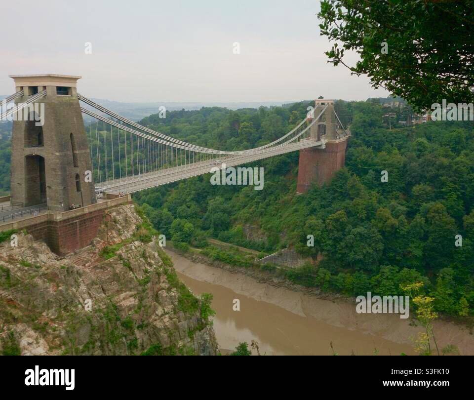 Bristol Hängebrücke in Clifton, England Stockfoto