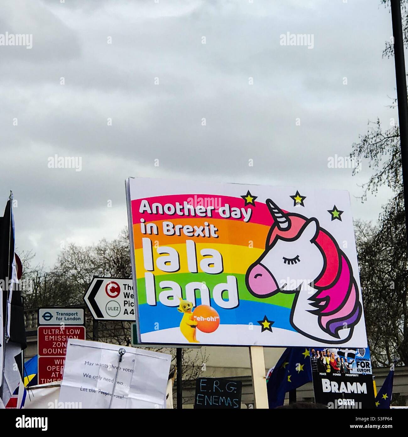 Brexit März, London, 2019 Stockfoto