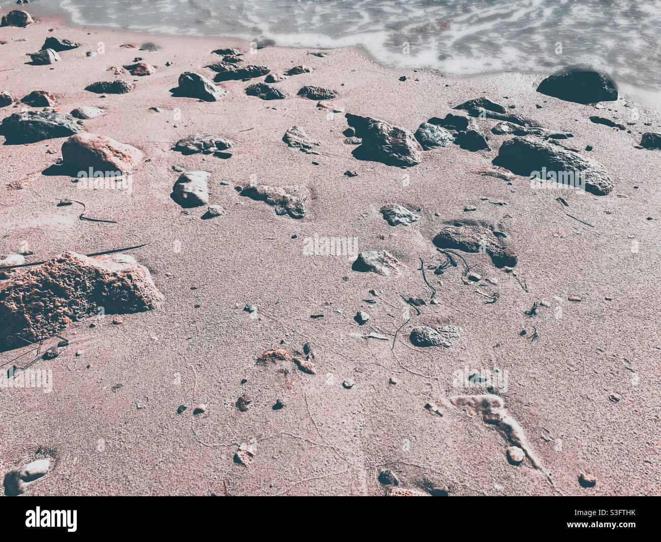 Das Meer an der Küste Stockfoto