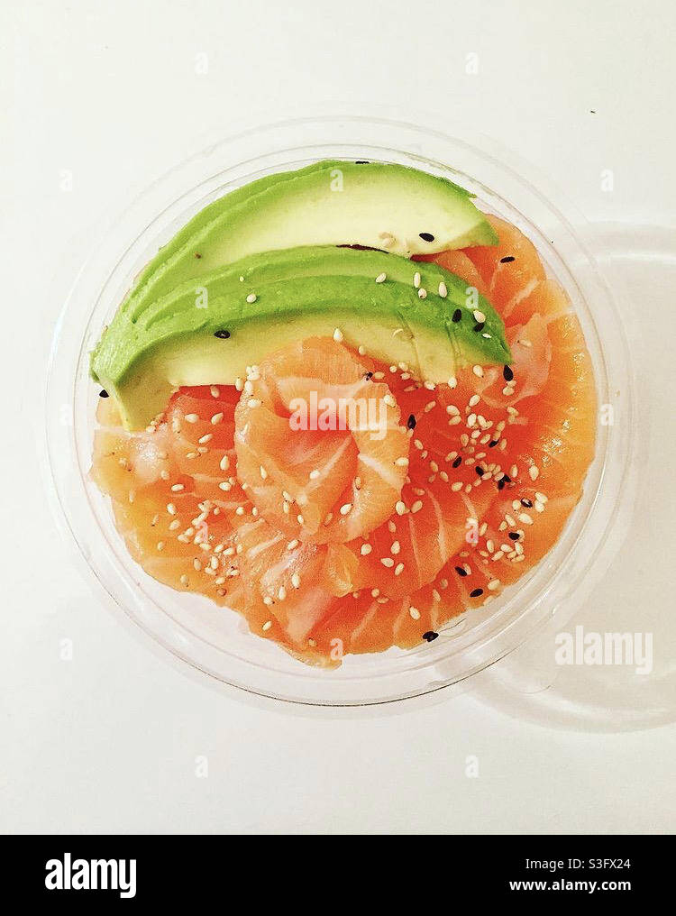 Chirashi de sauman Stockfoto