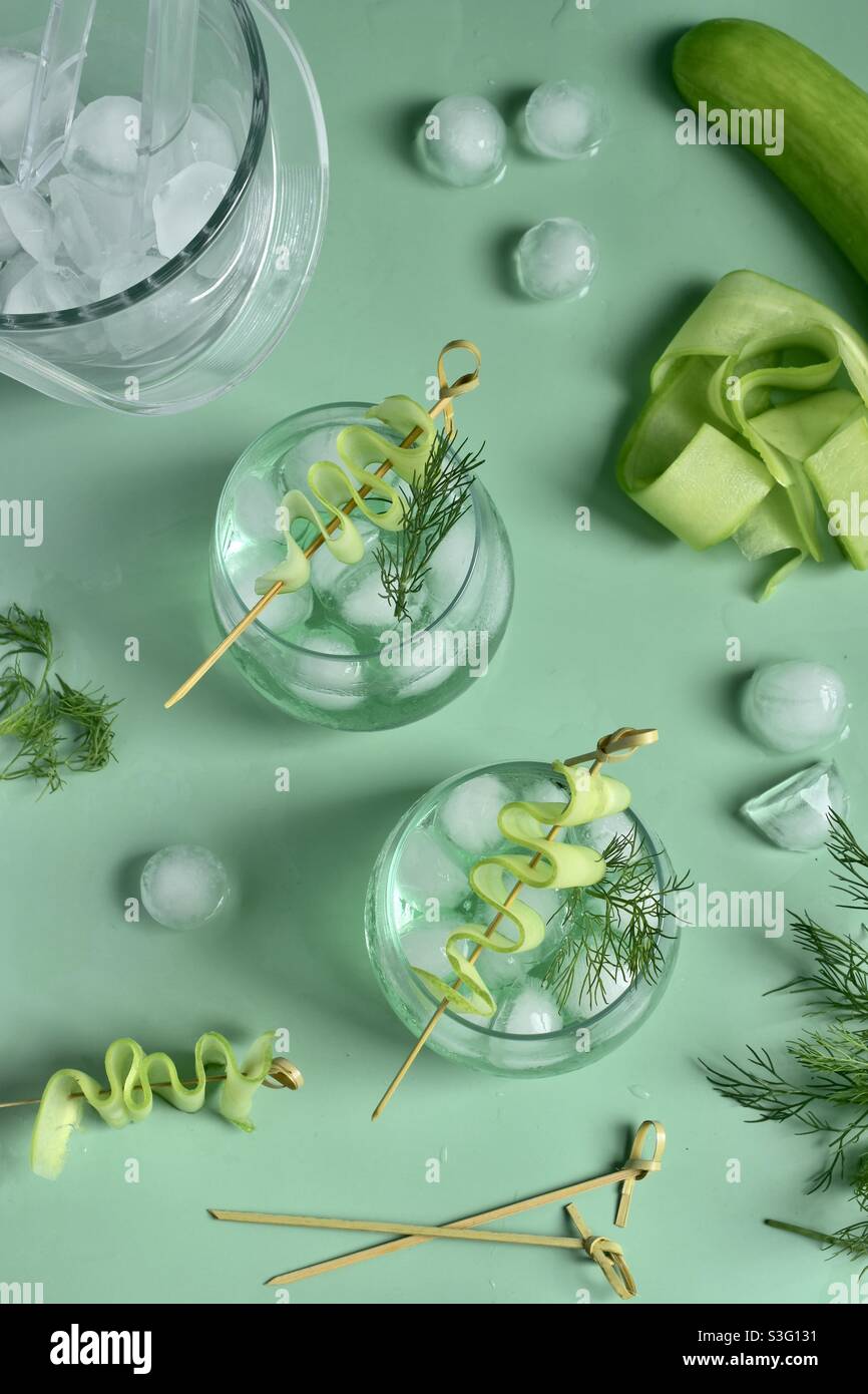 Erfrischende Sommergetränke Stockfoto