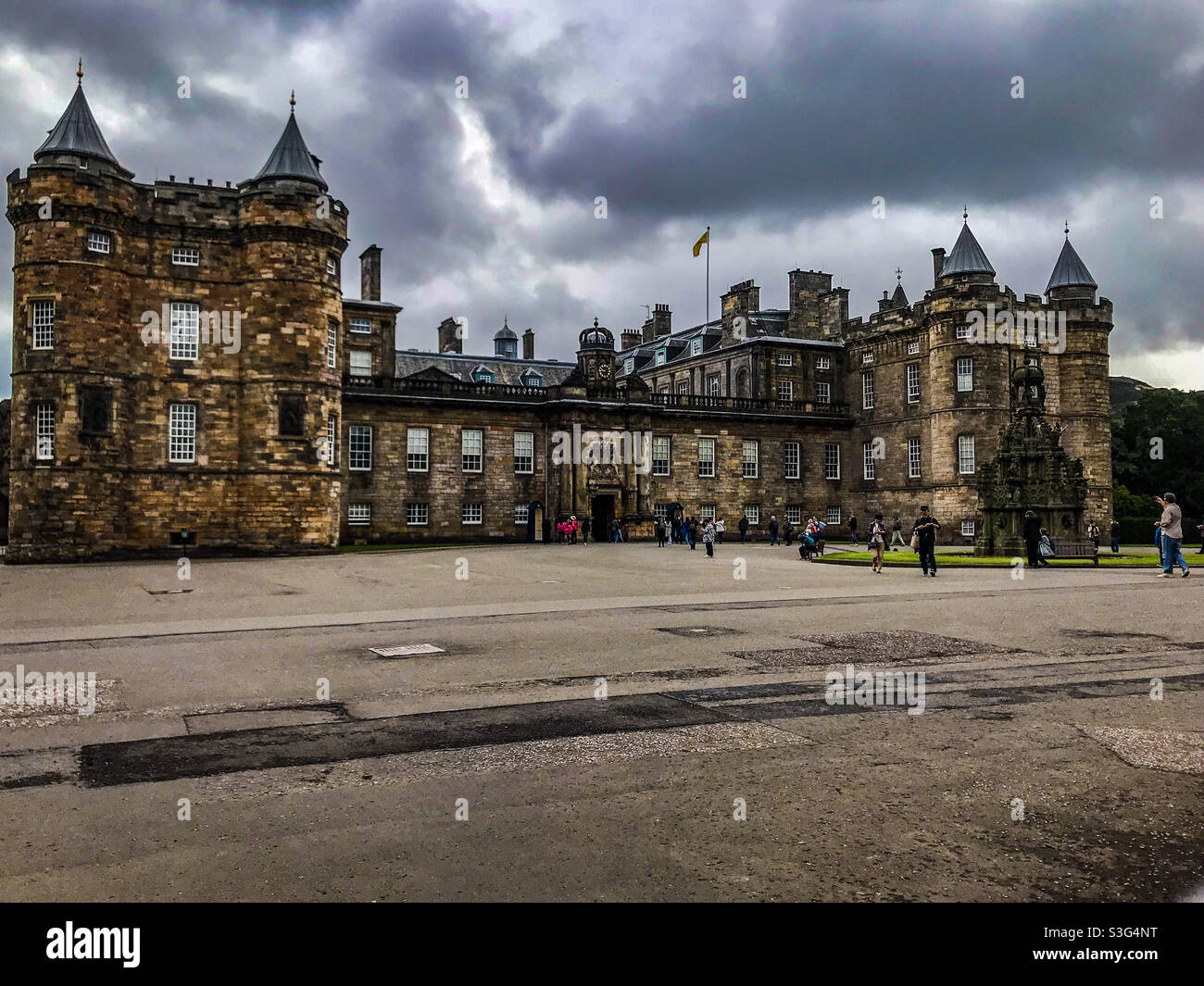Holyrood Palace, Edinburgh - Smartphone-aufgenommenes Stockfoto