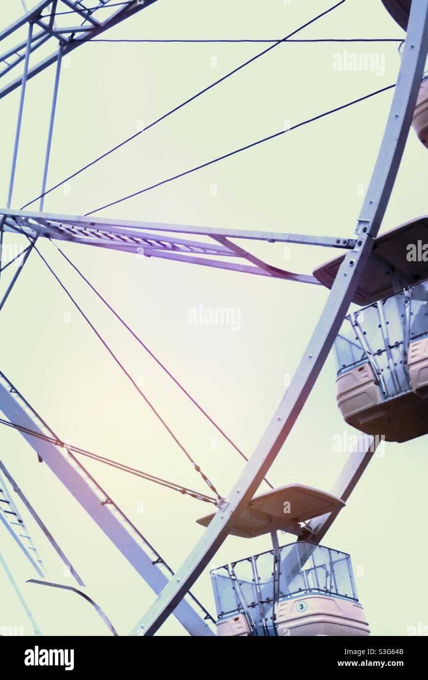 Großes Rad (Riesenrad) Stockfoto