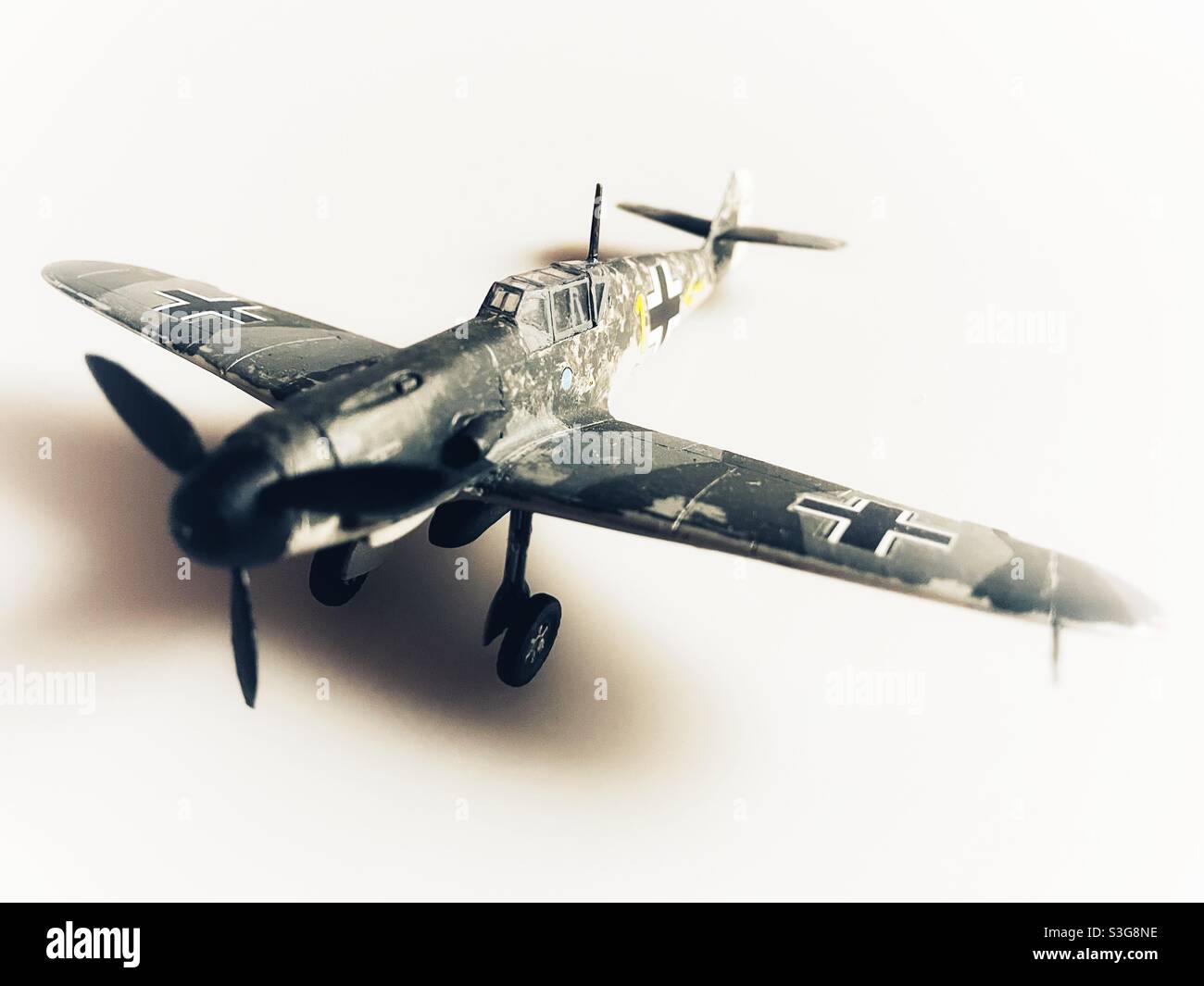Messerschmitt BF-109 F 2/4 - Smartphone-aufgenommenes Stockfoto
