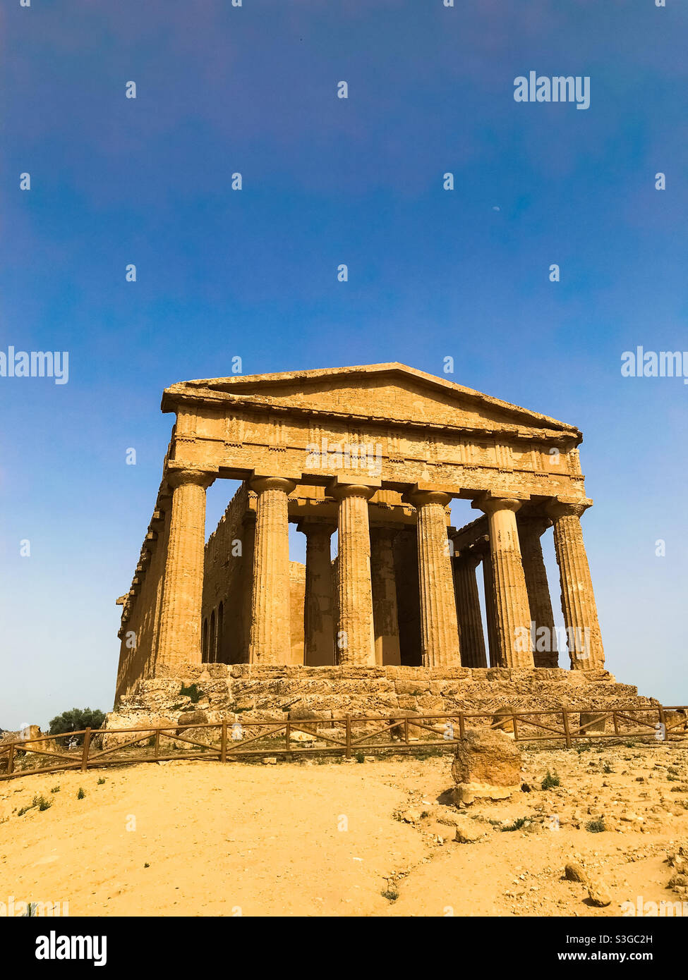 Valle dei templi, Agrigent. Stockfoto