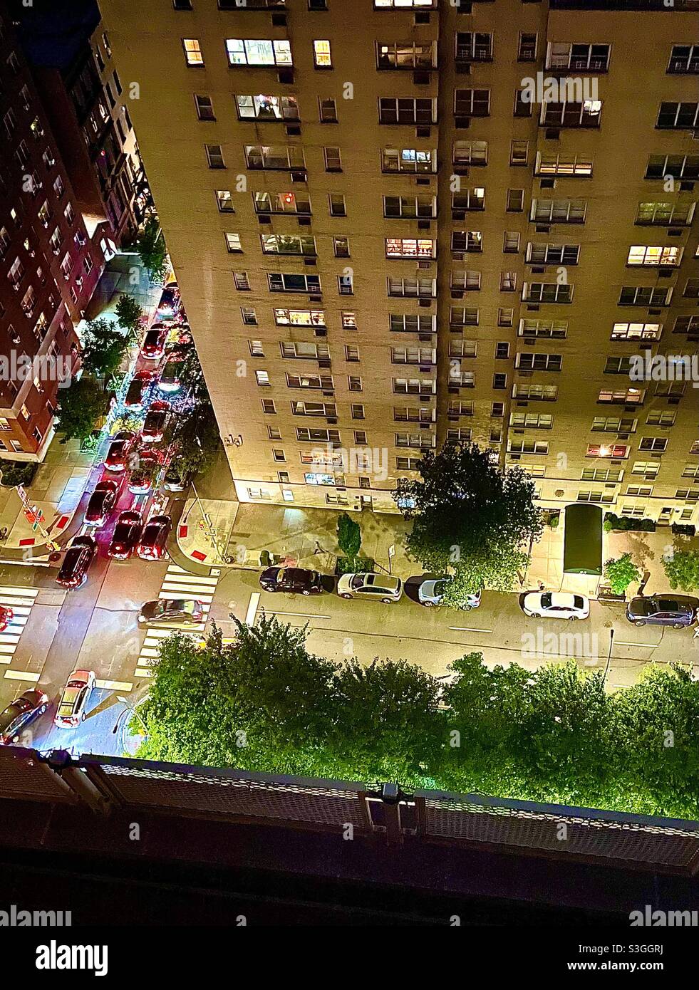 Blick auf Manhattans Park Avenue, NYC, USA Stockfoto