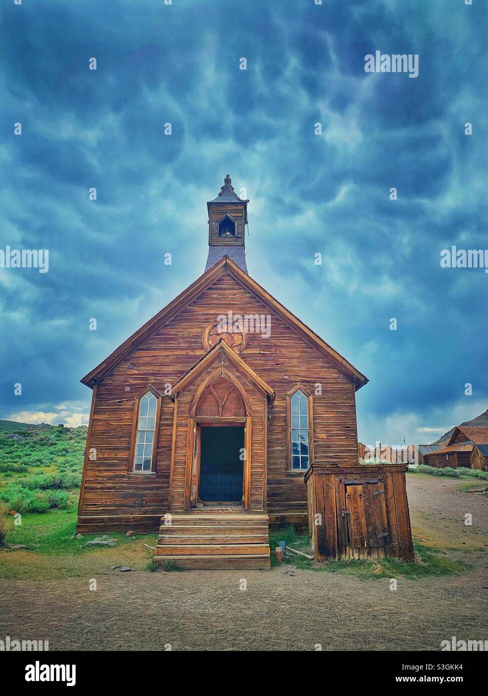 Verlassene Kirche Stockfoto