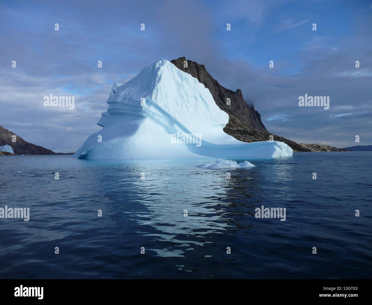 Island-förmiges Eis Stockfoto