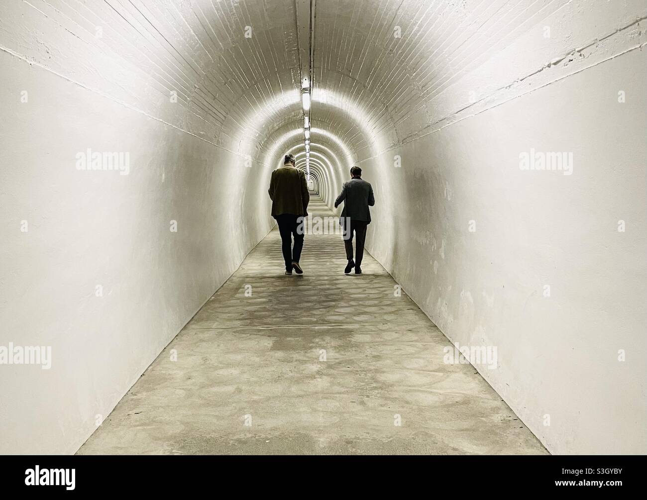 Der Tunnel, der zum Durie Hill Lift in Whanganui Neuseeland führt Stockfoto