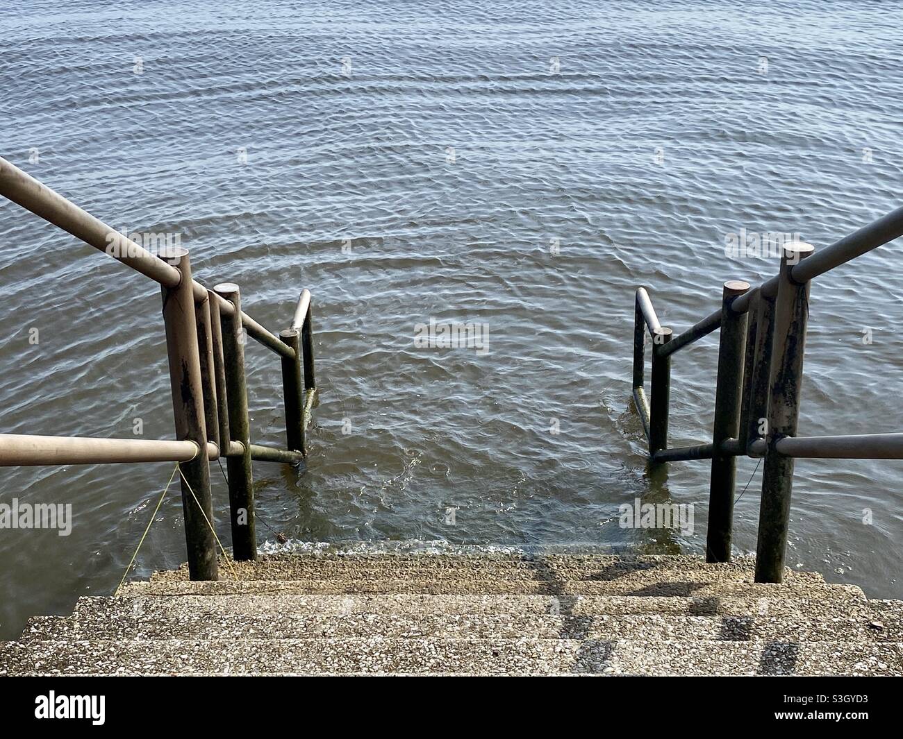 Tritt Ins Wasser Stockfoto