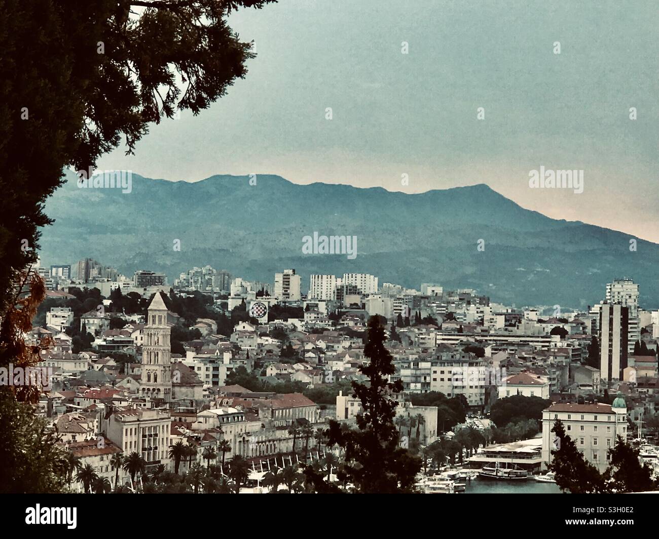 Ein Blick auf die Stadt Split, Kroatien Stockfoto