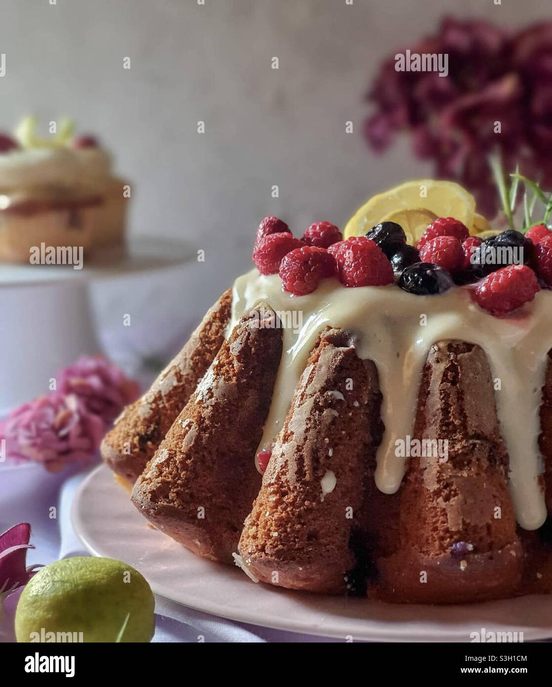 Kuchen gibt Inspiration für Professionalität, schön und einfach, ich liebe es Stockfoto