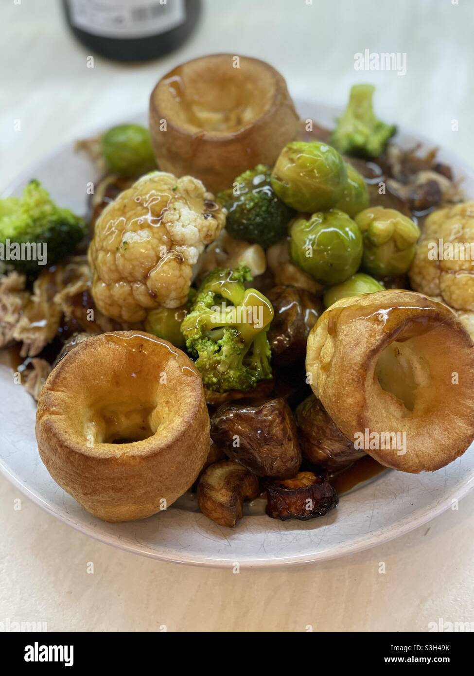 Sonntag Abendessen Stockfoto