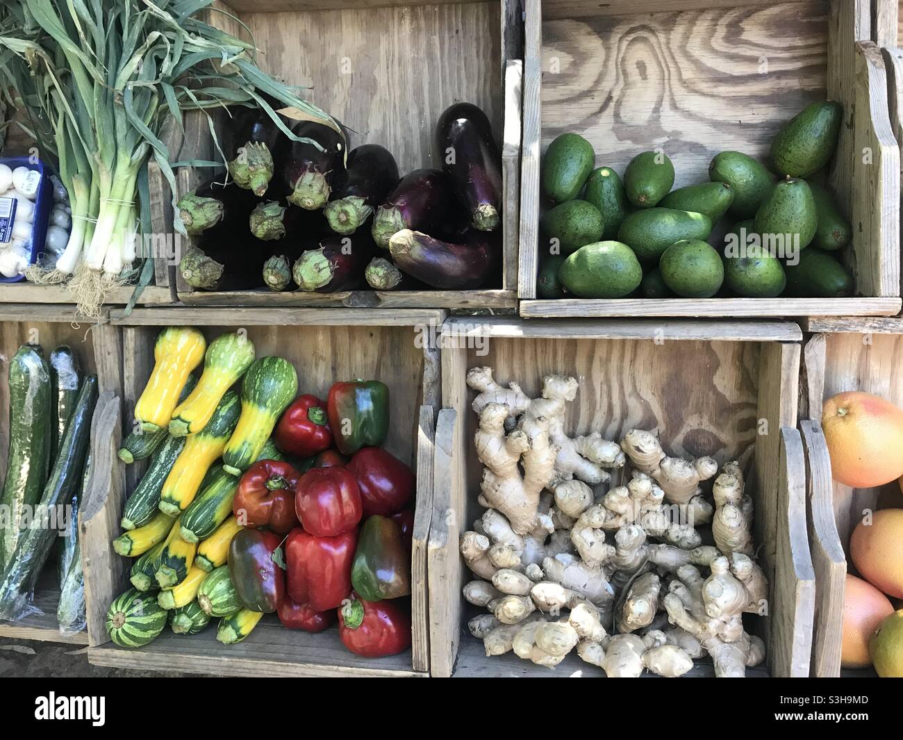 Frisches Gemüse Bauernmarkt Stockfoto