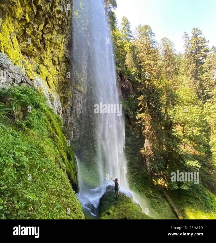 Wasserfall magic Stockfoto