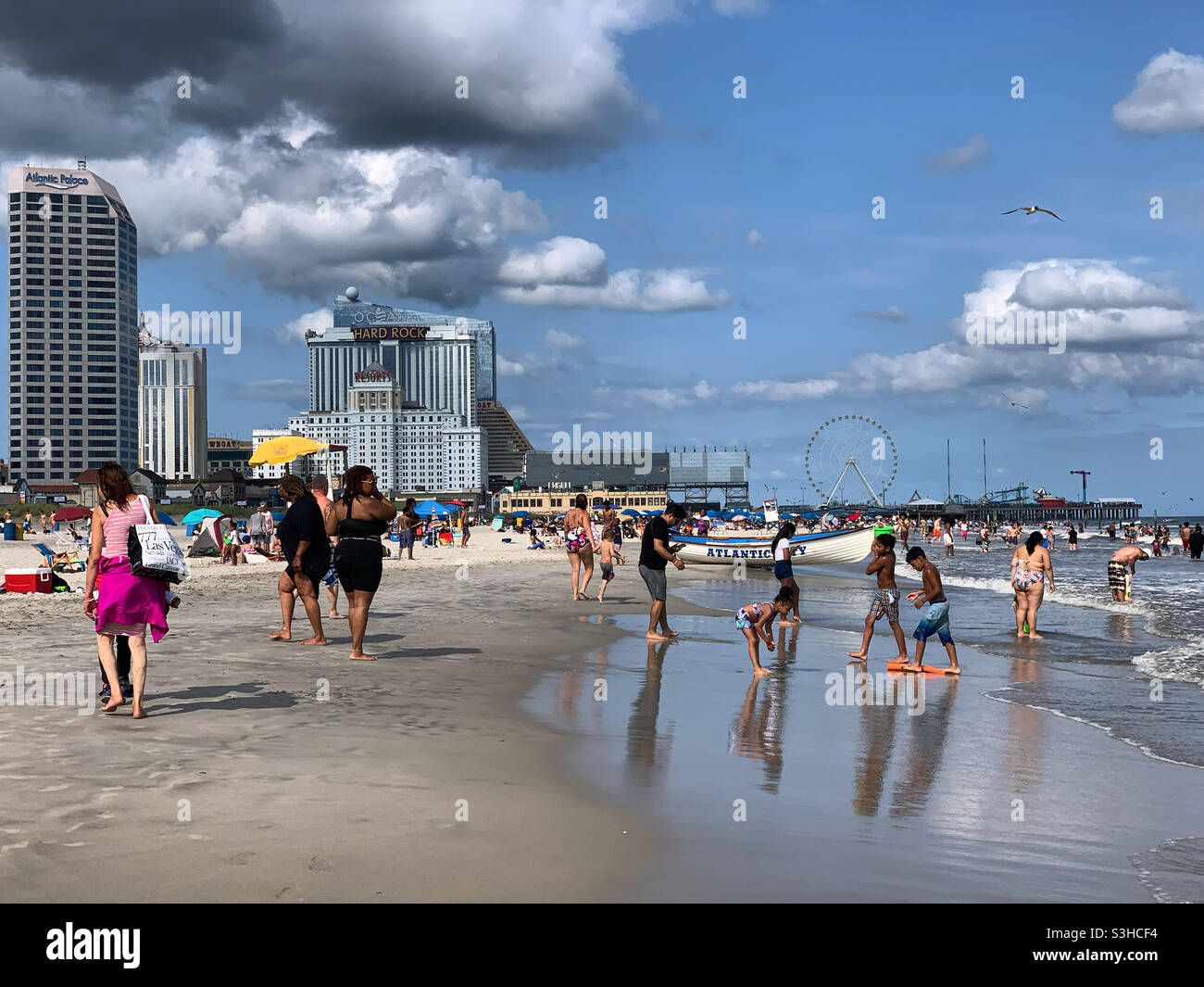Juli 2021, am Strand in Atlantic City, New Jersey, USA Stockfoto