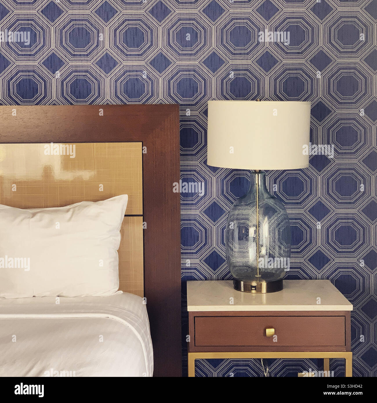 Einrichtung in einem Zimmer im Tropicana, Atlantic City, New Jersey, USA - Smartphone-aufgenommenes Stockfoto