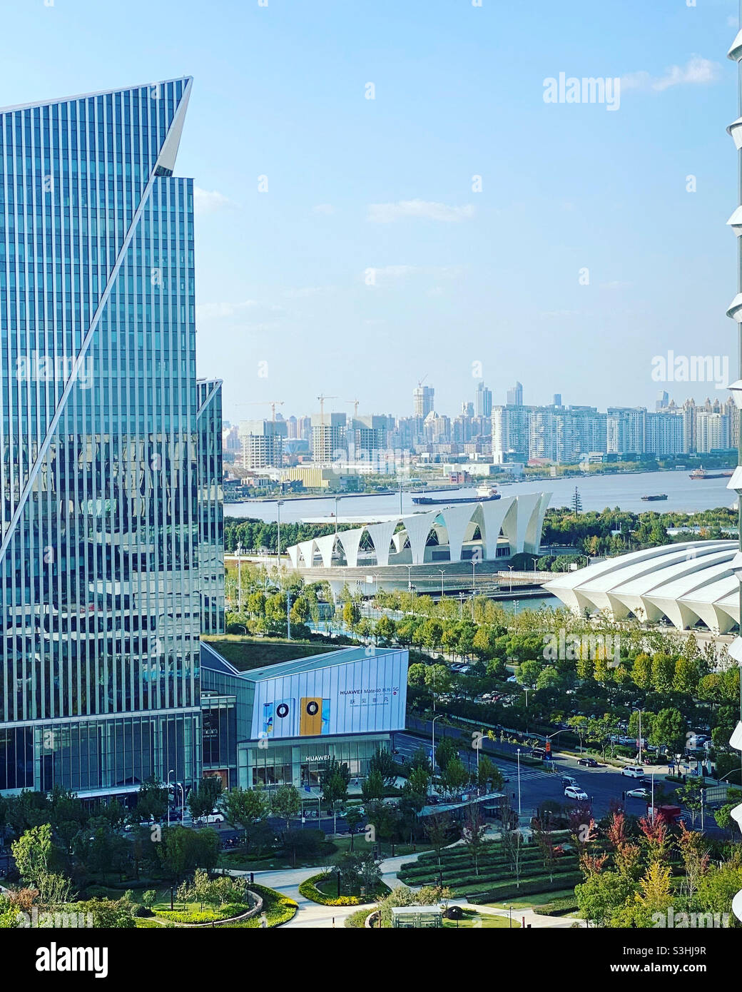 Shanghai neues orientalisches Sportzentrum Stockfoto