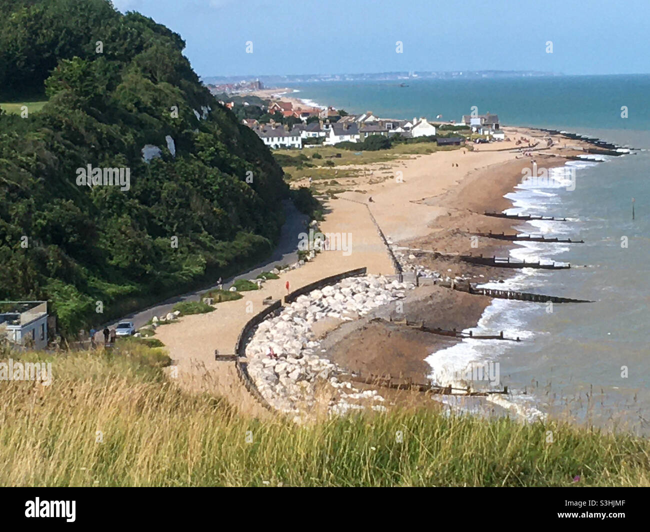 Oldstairs Bay - Smartphone-aufgenommenes Stockfoto