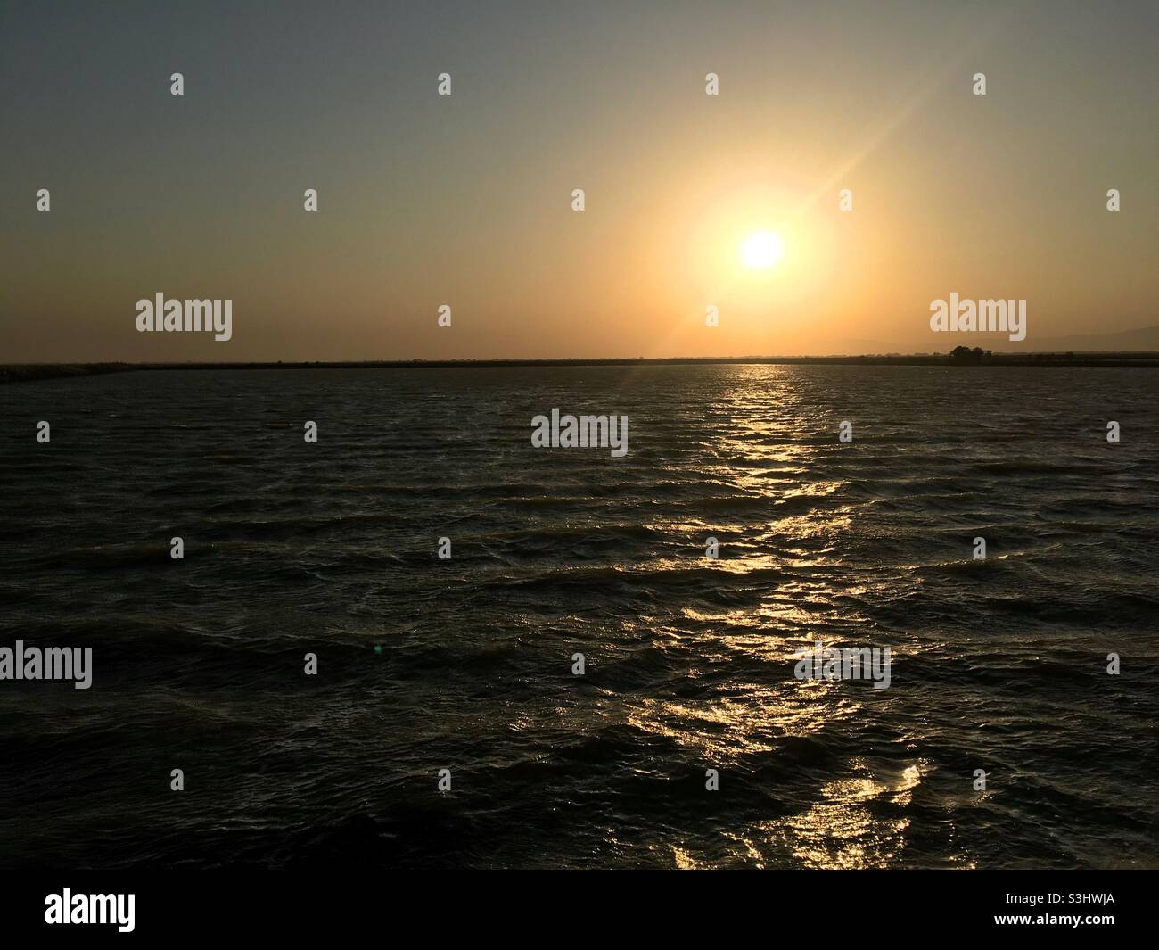 Schöner Sonnenuntergang Stockfoto