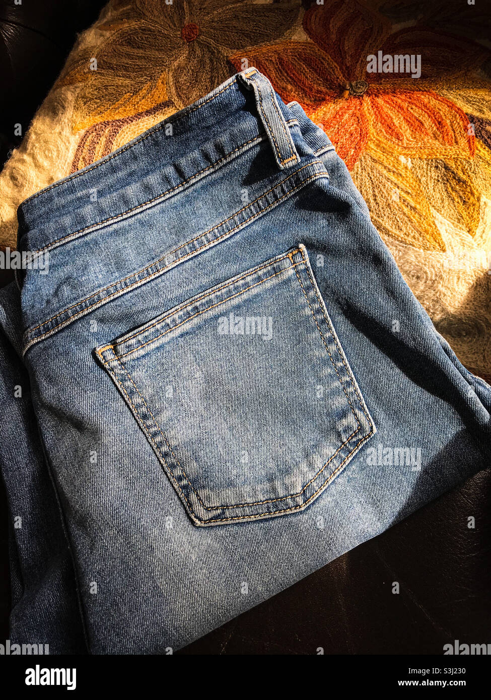 Die Lieblingsjeans aus Denim Stockfoto