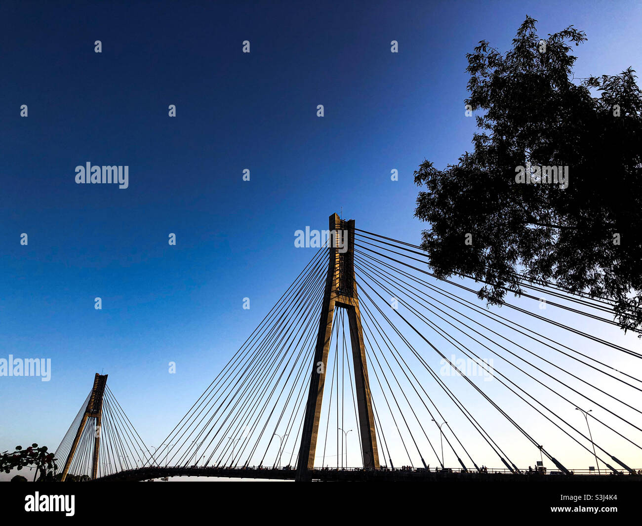 Barelang Bridge, Batam Island. Stockfoto