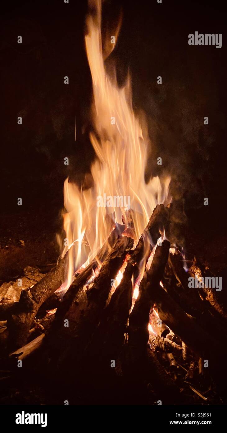 Kamin Stockfoto