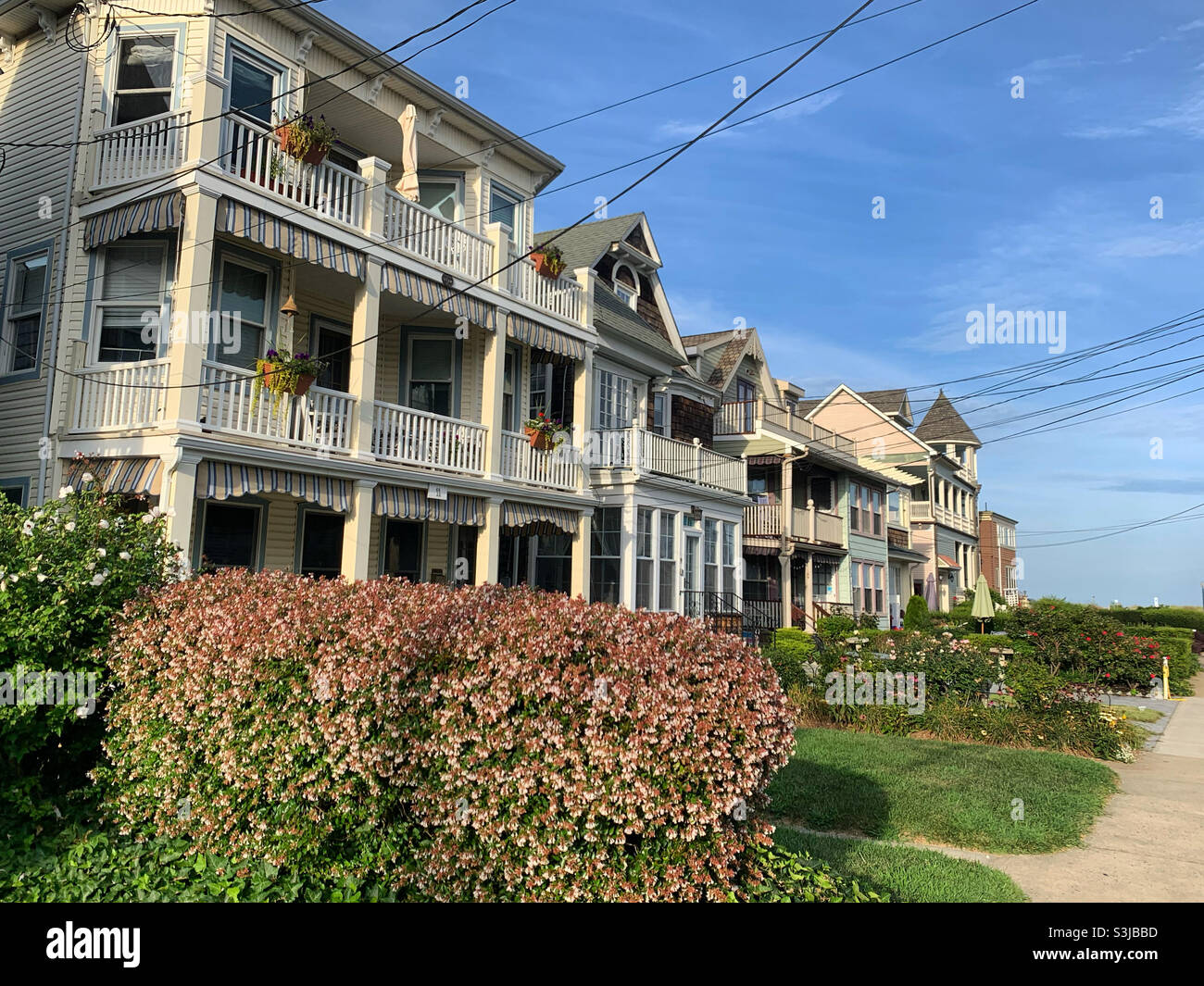 August 2021, Häuser in Ocean Grove, Neptune Township, Monmouth County, New Jersey, USA Stockfoto