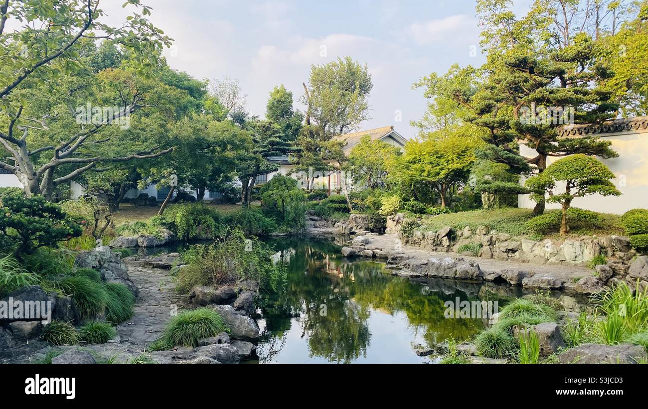 Botanischer Garten von Shanghai Stockfoto