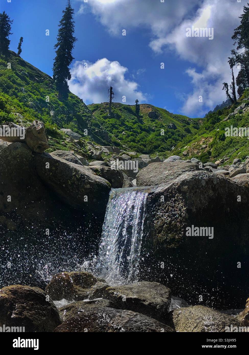 Wasserfall bei Swat Pakistan Stockfoto