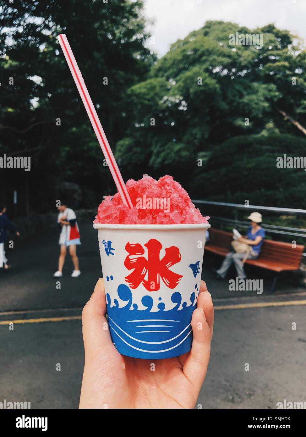 Rasierte Eis Sommer japan kakigoori tokyo Stockfoto