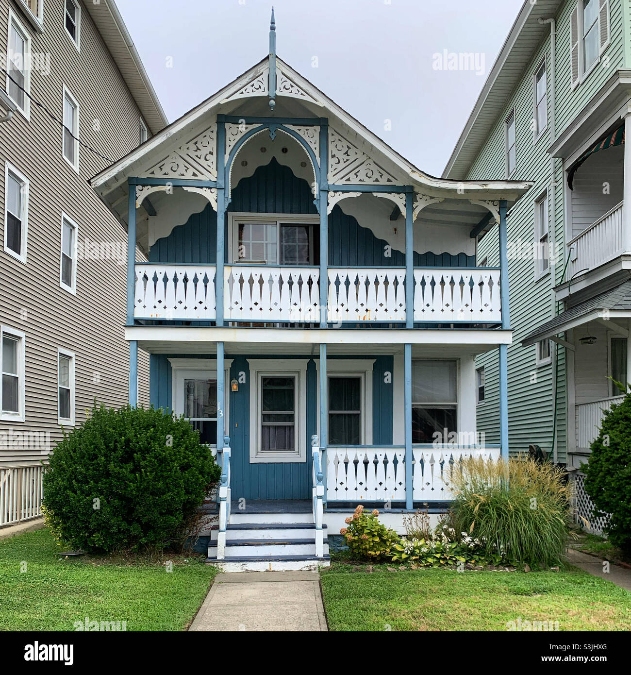 August 2021, ein kleines Haus in Ocean Grove, Neptune Township, Monmouth County, New Jersey, USA Stockfoto