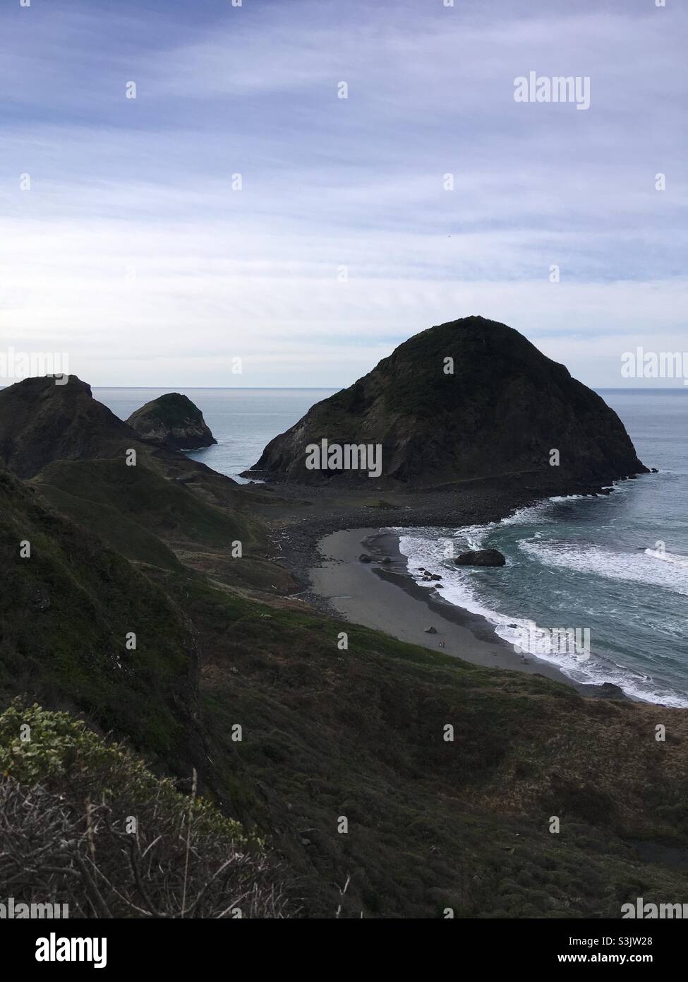 Sisters Rock Port Orford Oregon Stockfoto