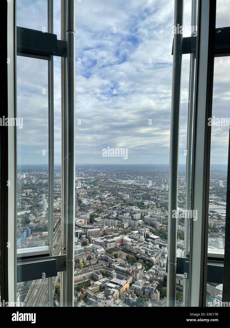 Blick von der Shard, London Stockfoto