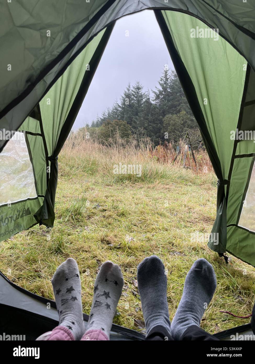 Zelt camping Stockfoto